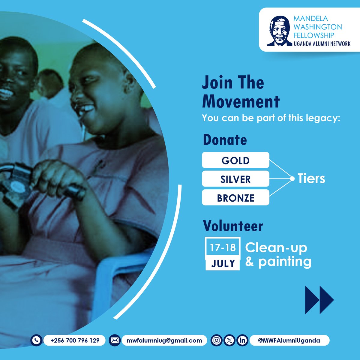 This #MandelaDay2025 Campaign we are choosing to 
Rebuild KSPH Uganda’s unique school combining education, rehab and skills training for disabled children.

#ItIsInYourHands #Build4KSPH #MWFAlumniUG #NelsonMandela #MandelaDay2025 #MWFImpact