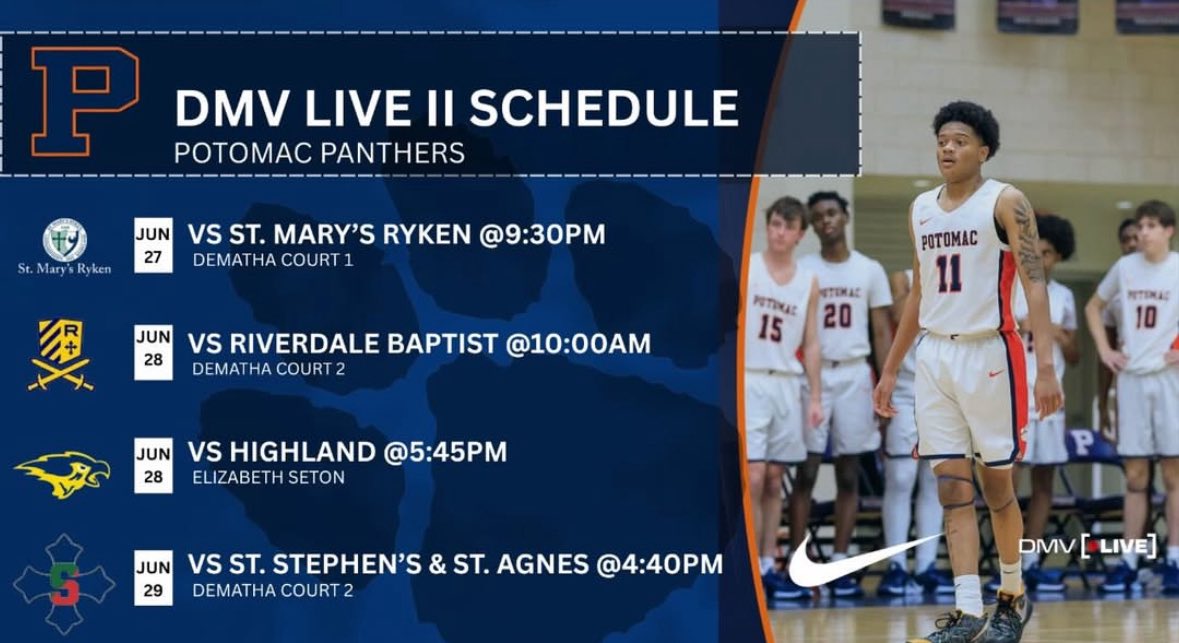 Here is my DMV live schedule for for this weekend!