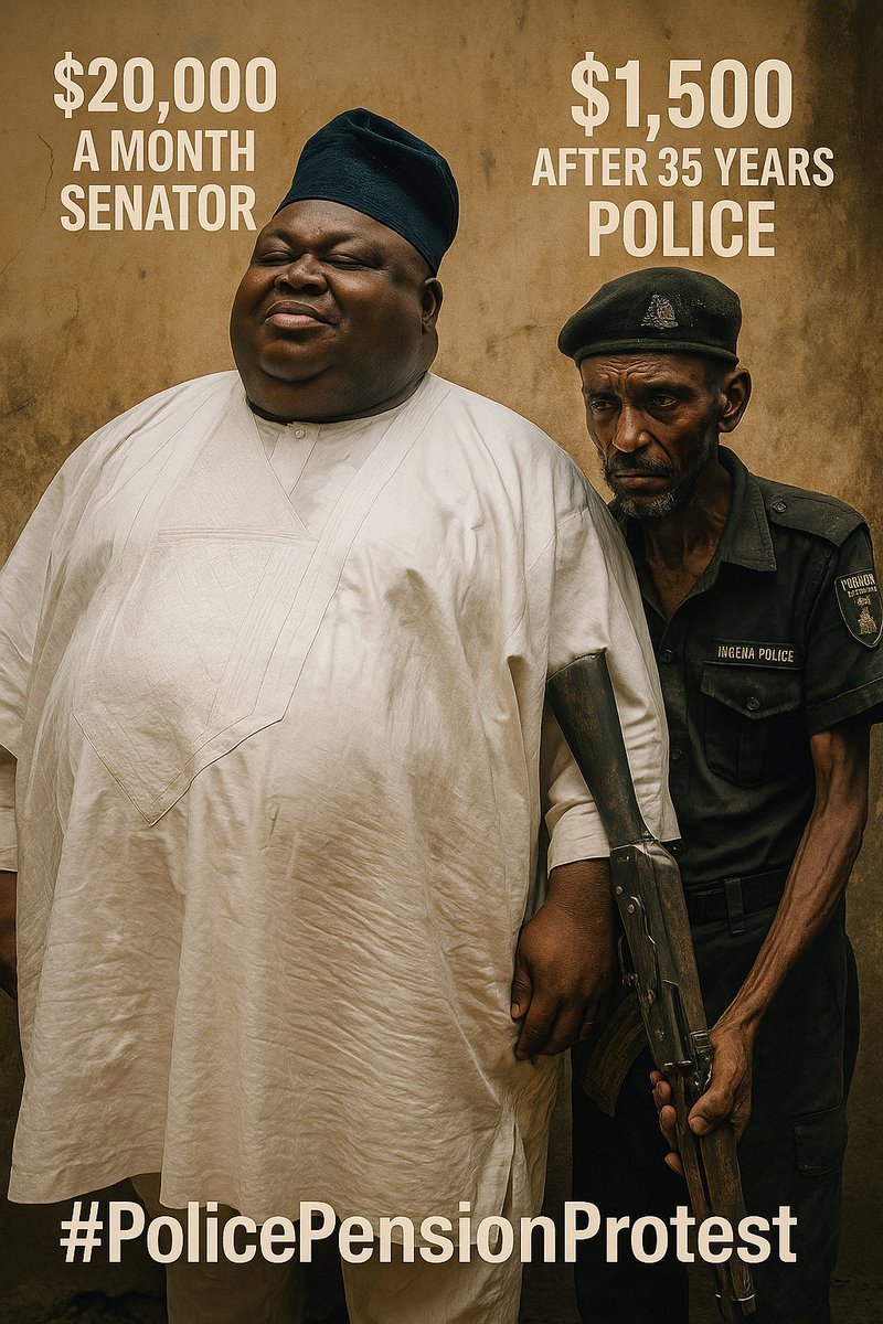 Nigerian Policemen Must Fight for a Decent Pension; No Amount of Harassment or Intimidation by Illegal IGP Shall Stop It! #POLICEPENSIONPROTEST