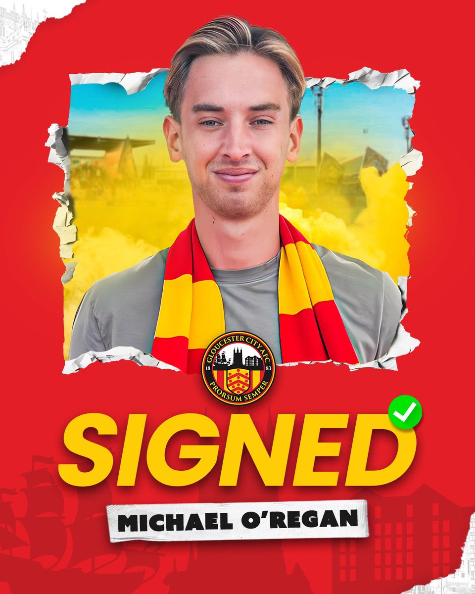 Gloucester City AFC (@gcafcofficial) on Twitter photo 🐯Welcome to City, Michael O’Regan!
The central defender joins from <a href="/EveshamUnitedFC/">Evesham United FC</a> and becomes our sixth summer signing! 👊 🐯Welcome to City, Michael O’Regan!
The central defender joins from <a href="/EveshamUnitedFC/">Evesham United FC</a> and becomes our sixth summer signing! 👊