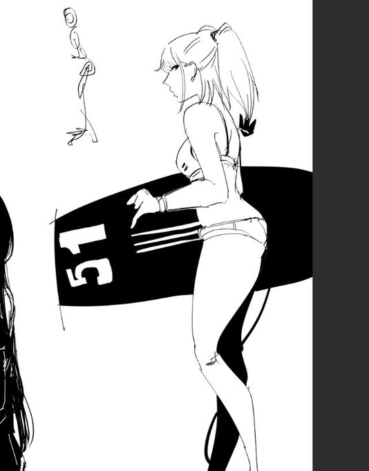 らくがき:渚の女王様 