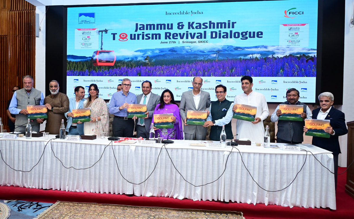 Chief Minister today launched the book ‘Golfing in Paradise’ authored by Atul Dir, celebrating Jammu &amp; Kashmir’s growing appeal as a premier golf tourism destination.
