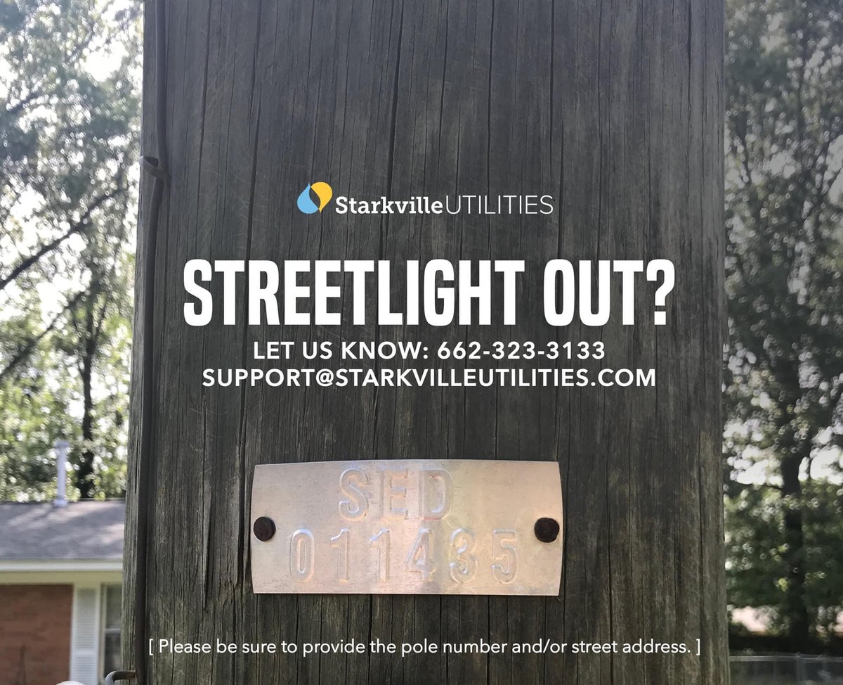 Starkville Utilities (@starkutilities) on Twitter photo 