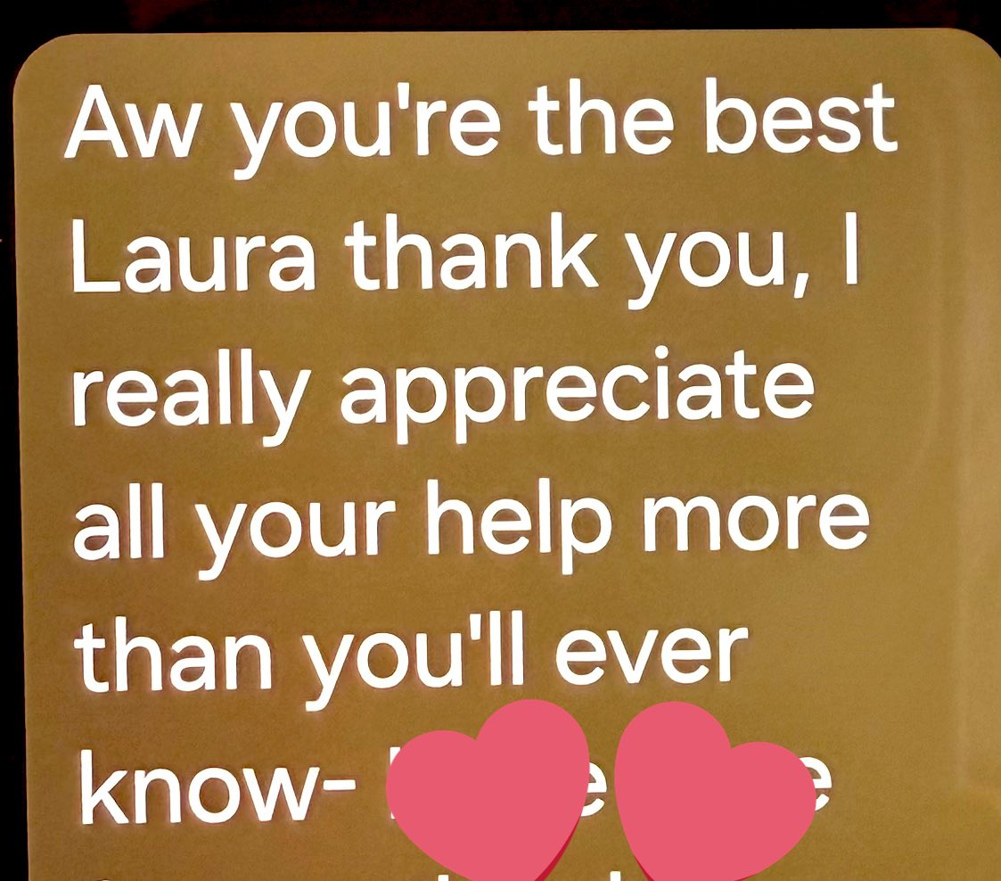 What a Friday ….. To receive these wonderful comments from simply doing my job makes me realise how lucky I am to be in a job I love. Supporting our local community with our <a href="/WWLNHS/">WWL NHS</a> SWAP programmes is one of the best parts of my job. Happy Friday 
🎉♥️🎉
 <a href="/wwl_staffexp/">WWL Staff Experience 💙</a>