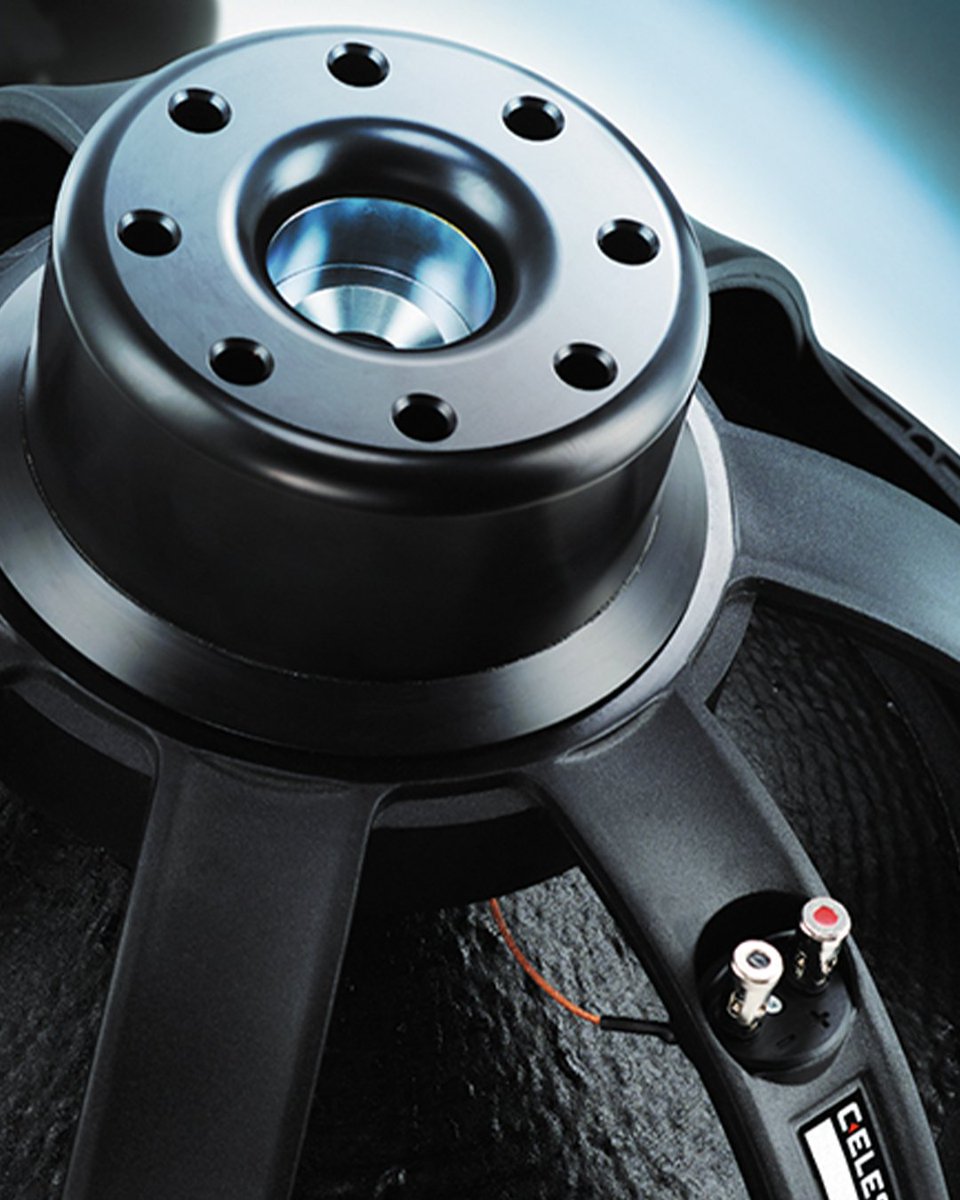 Precision tuned venting, a key feature of our Ten Squared pro audio drivers.

With constant airflow travelling through a set of precisely dimensioned vents, it enables the magnet assembly and voice coil to operate up to 80°C cooler than other leading drivers in this class.