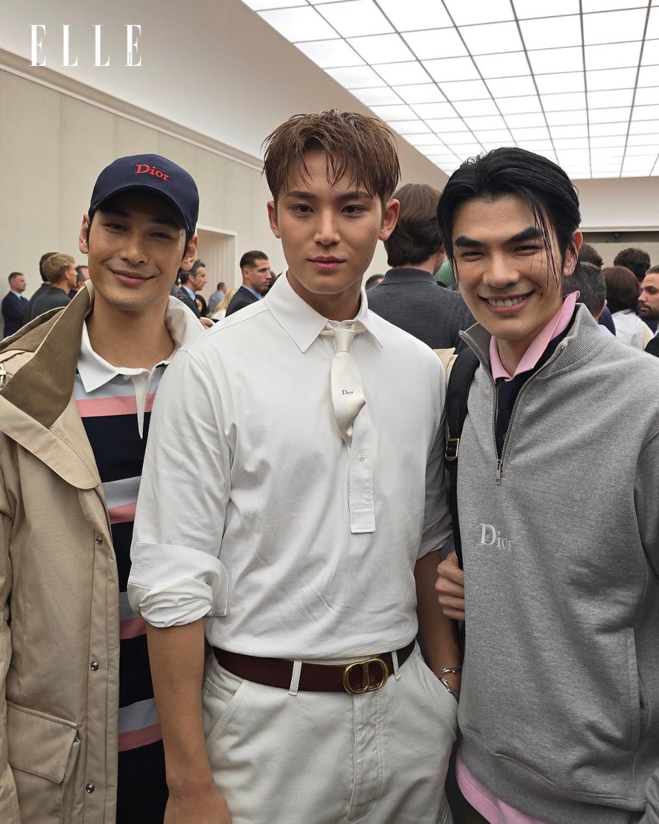 เปิดโมเมนต์หล่อทุกองศา! มาย ภาคภูมิ และ อาโป ณัฐวิญญ์ ร่วมถ่ายภาพกับ Mingyu จากวง SEVENTEEN ระหว่างเข้าร่วมชมโชว์แห่งปีของ Dior ในคอลเล็กชั่น #DiorSummer26 ผลงานแรกของ Jonathan Anderson 

MILEAPO WITH DIOR PFW26 
#ELLEThailand
#MILEAPODIORSUMMER26
#DiorSummer26xMile
#민규 #MINGYU