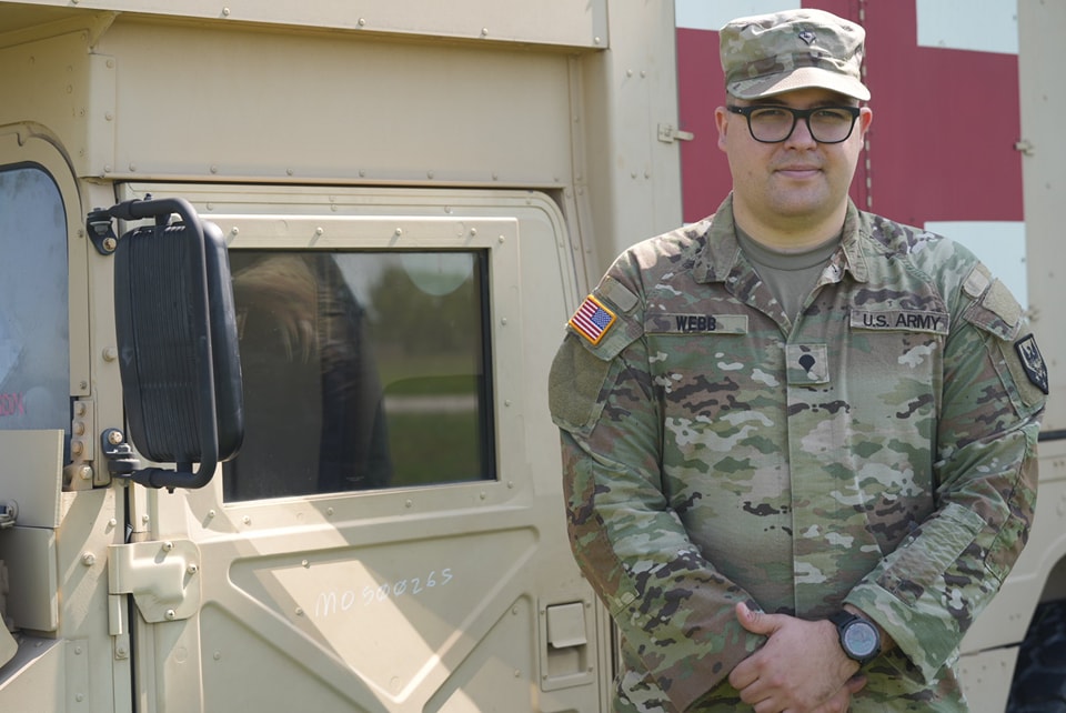 Missouri_NG's tweet image. 🎖️ Soldier Spotlight: Spc. Jackson Webb 🎖️
A 68W Combat Medic with the #MoGuard, Spc. Webb also serves his community as a paramedic. Inspired by his grandfather, he’s committed to saving lives—on the ground and one day in the air as a flight medic. #CitizenSoldier