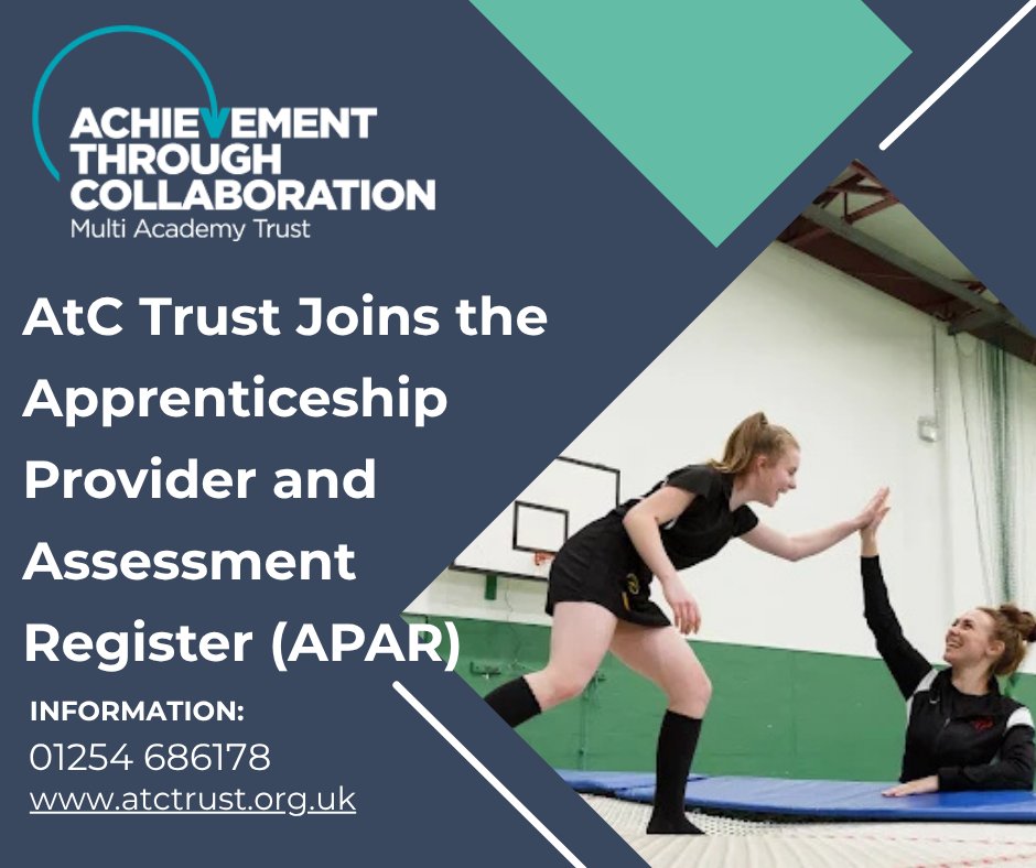 AtC Trust Chief Operating Officer (COO) (@atc_coo) on Twitter photo π Weβre on the APAR! π
Achievement through Collaboration, via <a href="/KingsbridgeEIP/">Kingsbridge North West Teacher Training</a> North West, is proud to offer Level 6 Teacher Apprenticeships leading to QTS learn while you learn!
Starting Sept 2025. Grants available.
#QTS #TeacherApprenticeship #AchieveBelongCollaborate π Weβre on the APAR! π
Achievement through Collaboration, via <a href="/KingsbridgeEIP/">Kingsbridge North West Teacher Training</a> North West, is proud to offer Level 6 Teacher Apprenticeships leading to QTS learn while you learn!
Starting Sept 2025. Grants available.
#QTS #TeacherApprenticeship #AchieveBelongCollaborate