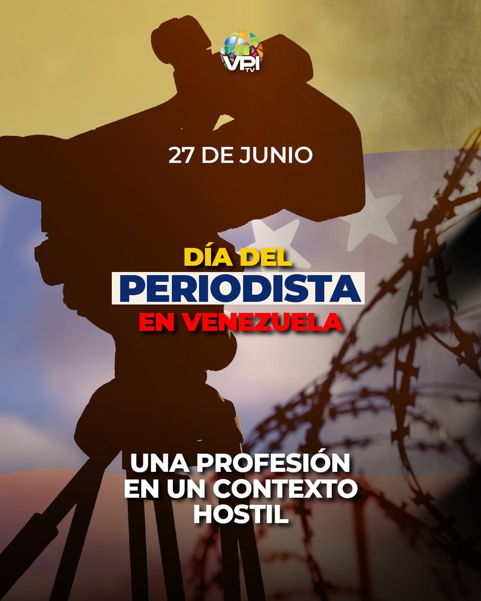 LaCausaRVe's tweet photo. Hoy es el Día del Periodista en Venezuela. Desde #LaCausaR expresamos toda nuestra solidaridad con un gremio que cumple sus funciones bajo un régimen de persecución permanente, censura, criminalización y detenciones arbitrarias. #LibertadParaLosPeriodistasPresos 
@sntpvenezuela https://t.co/WeJTL87wy7
