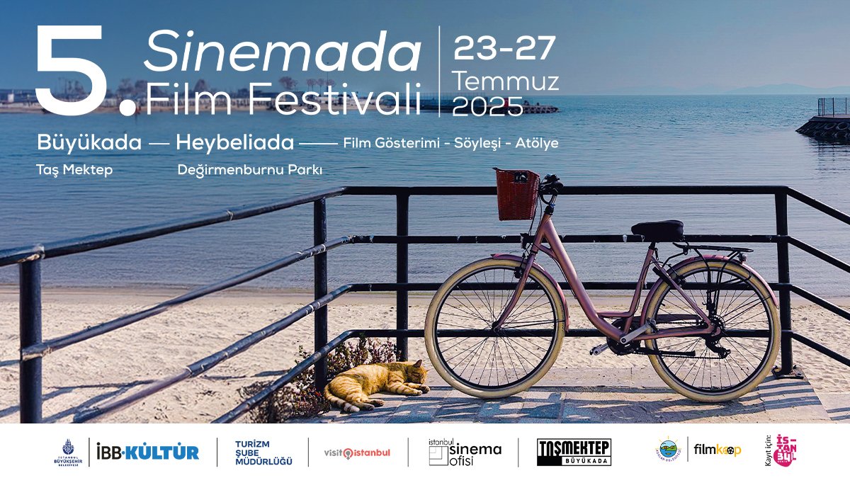Sinemada Film Festivali 5 yaşında! ✨

23-27 Temmuz'da Büyükada ve Heybeliada'daki sinema akşamlarında buluşalım 🌙

Festival programı çok yakında... 🎬