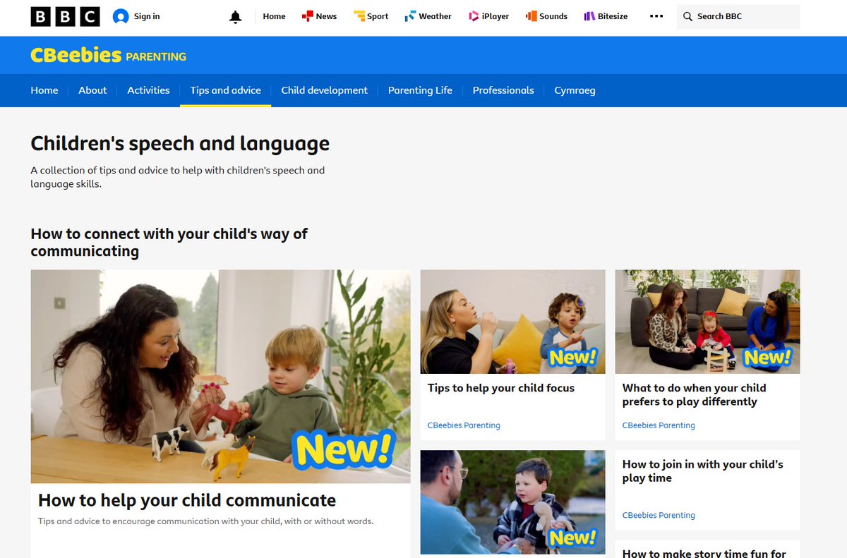 slt_fv's tweet image. Next up on our webpage tour is an old favourites - though it has just got a new name!
Cbeebies Parenting (previously known as Tiny Happy People) has loads of great tips & activities. Most of the info comes in bite sized videos with real families.
bbc.co.uk/cbeebies/paren…
#sltfv