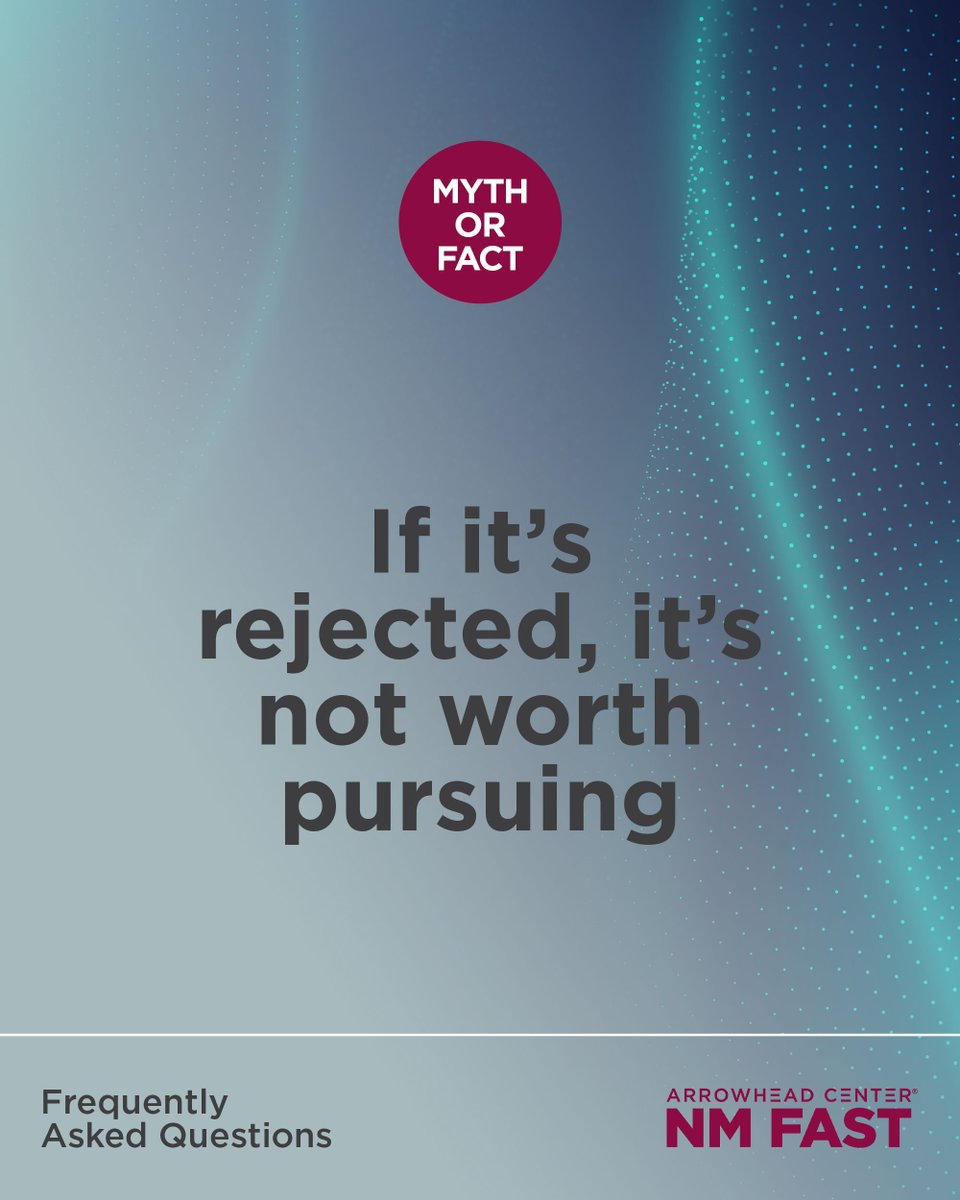 NM_Fast's tweet image. A rejection doesn’t mean your idea lacks value. Many successful applicants don’t win on their first try—what matters is using feedback to strengthen your proposal and try again.
#SBIR #STTR #SmallBusinessFunding #Entrepreneur