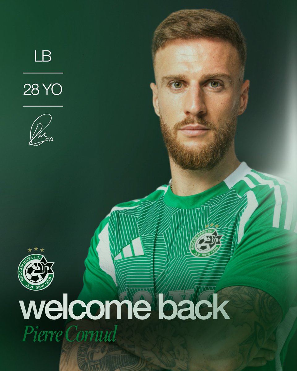 “אני חוזר הביתה. הלב אף פעם לא באמת עזב. לחזור חזרה למכבי נחשב הכל עבורי” ✍🏽🟢⚽️

#יאללהמכבי | bit.ly/WelcomeBackPie…