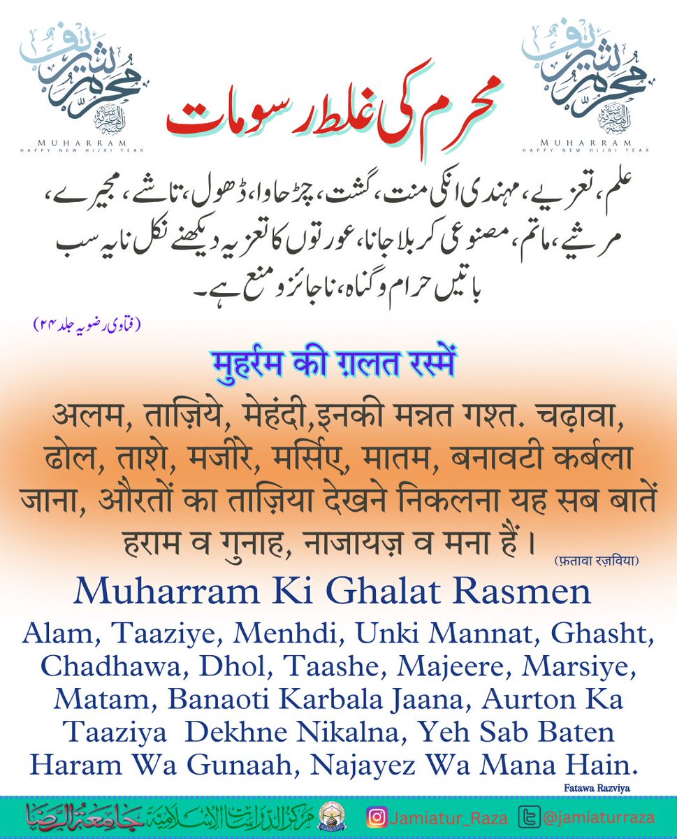 Muharram Ki Ghalat Rusumaat
