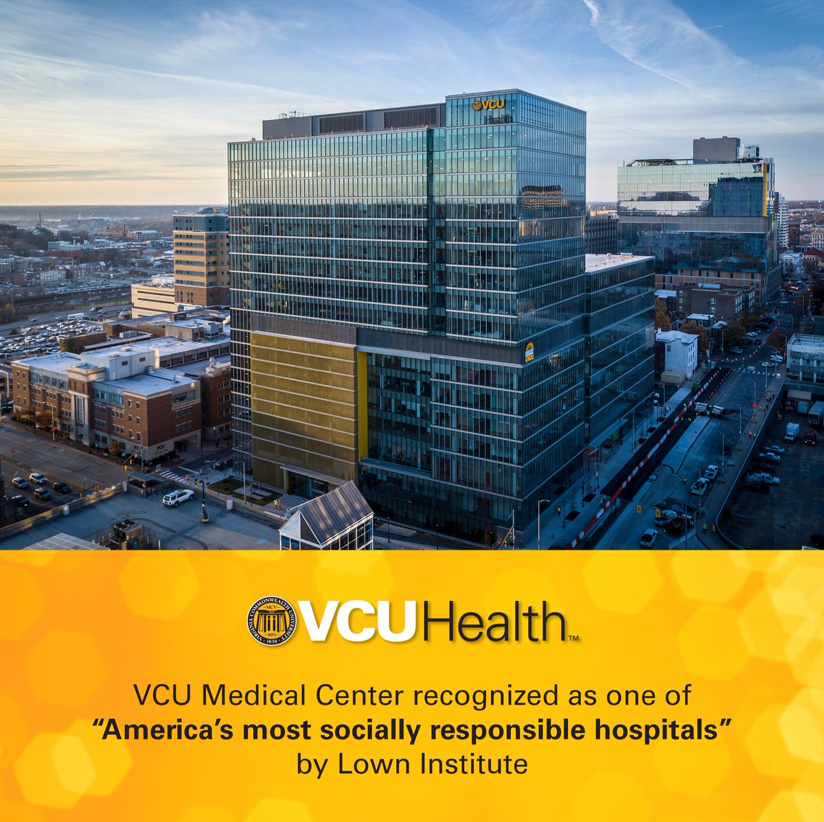VCU Health Hume-Lee Transplant Center (@vcutransplant) on Twitter photo 🎉 VCU Medical Center earned an “A” grade for social responsibility on the 2025-2026 Lown Index, reflecting a commitment to health equity as well as clinical outcomes, patient safety and patient satisfaction. Over 3,600 hospitals and 300 health systems were graded nationwide. 🎉 VCU Medical Center earned an “A” grade for social responsibility on the 2025-2026 Lown Index, reflecting a commitment to health equity as well as clinical outcomes, patient safety and patient satisfaction. Over 3,600 hospitals and 300 health systems were graded nationwide.