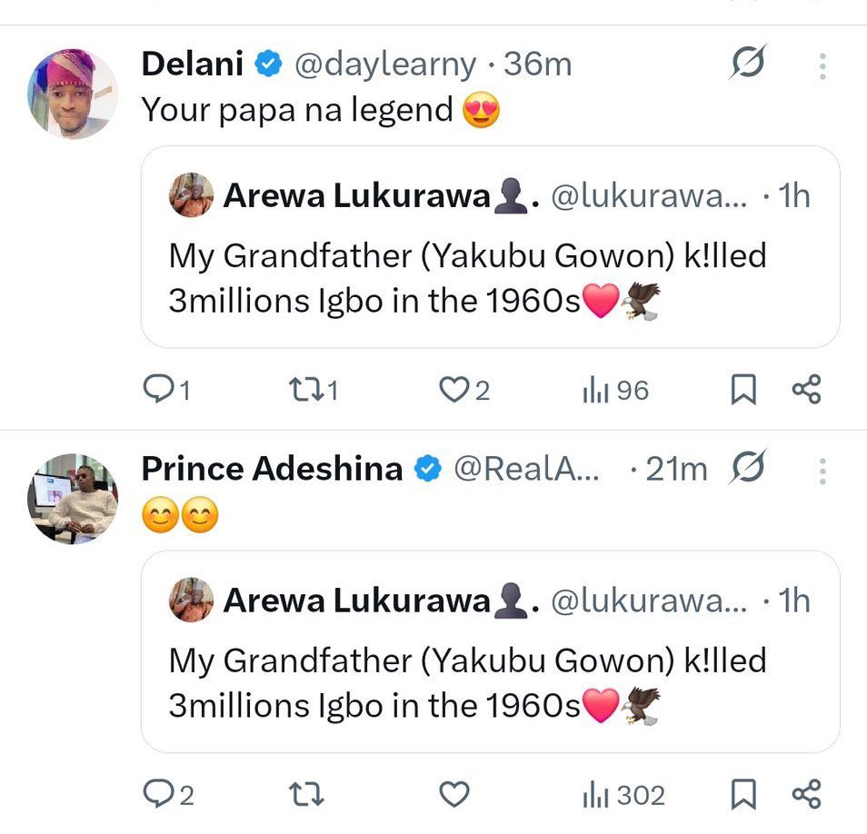 Take note of the handles that quote the post.