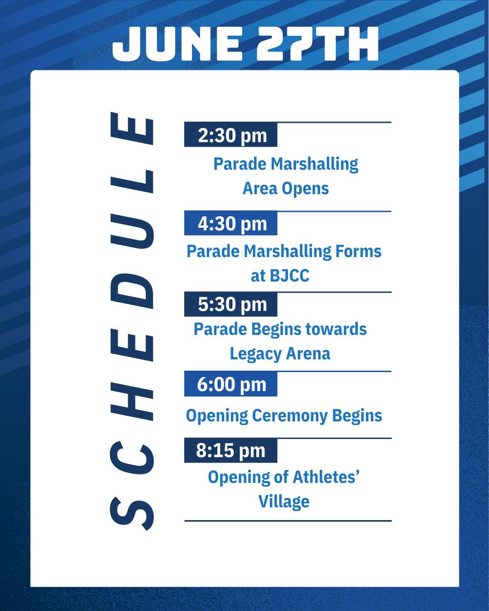 The day's finally here and the Opening Ceremony is TODAY!! 📷Here's today's schedule!
#BHM2025 #WPFG #TheGamesOfHeroes #OpeningCeremony