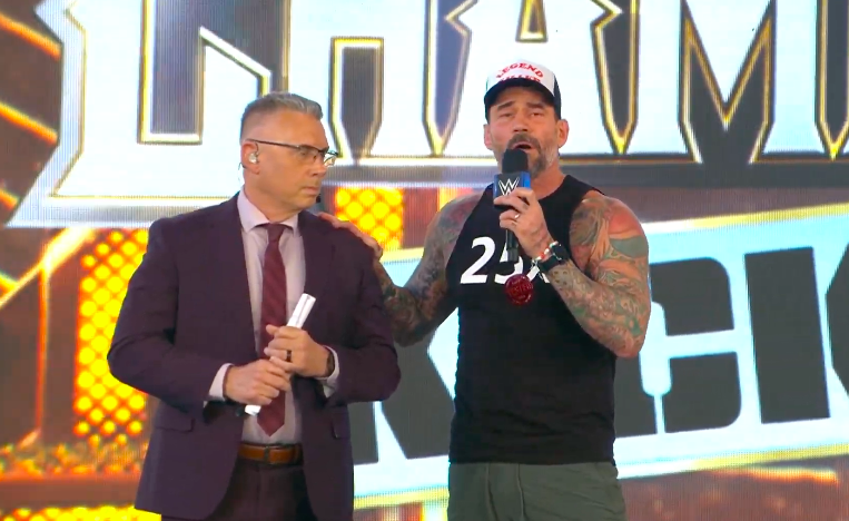 WrestleTalk_TV's tweet photo. CM Punk with a message to the Saudi Arabian fans:

"I am not perfect by any means, sometimes as human beings we screw up. 

"The beautiful thing is everything is a lesson learned and here I am and you have invited me to your country and I am grateful to be here. Thank you very much."

(Night of Champions Kickoff)