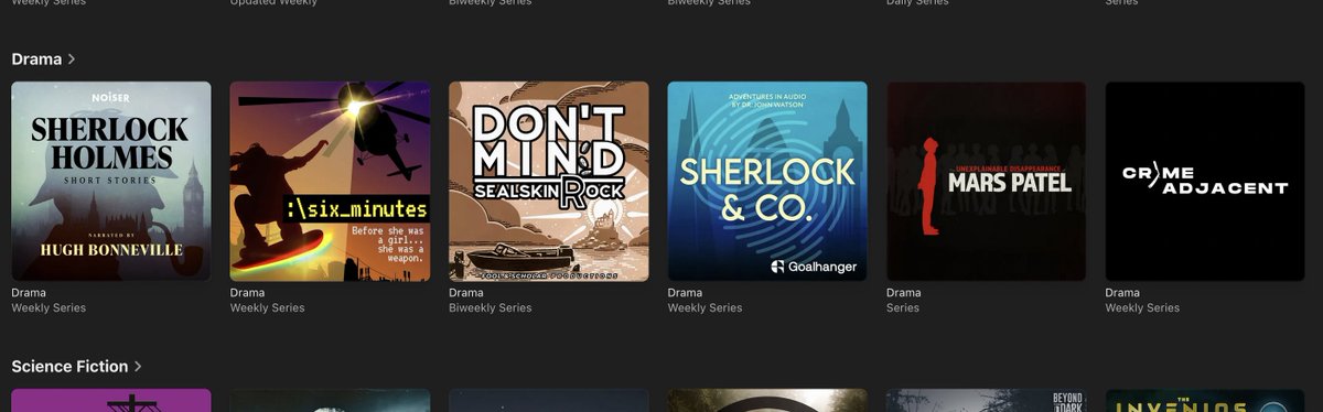 tinkmediaco's tweet image. Such a treat to see our client, Crime Adjacent, featured on — not one, not two — but three @ApplePodcasts lists in Canada✨
Listen here: podcasts.apple.com/us/podcast/cri…