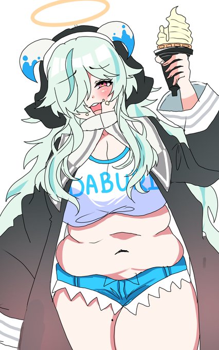 デブr…ダブリエル進捗ラフです🍦 