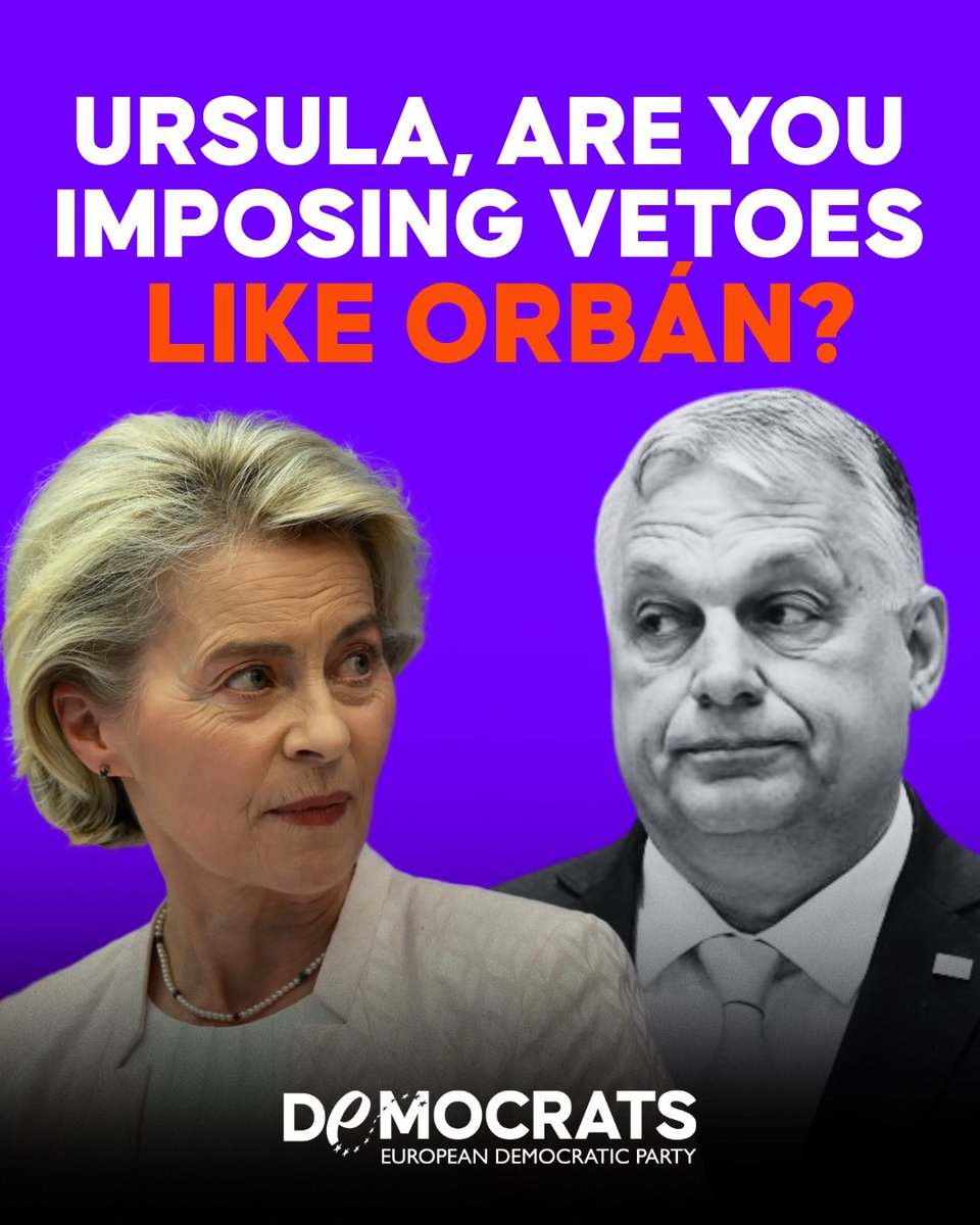 Ursula, did you take notes from Orbán? 📝
Forcing Member States’ Constitutions or bending EU Treaties is exactly what populists do when they despise the rule of law. Now, calling for the withdrawal of the Green Claims Directive without respecting Parliament’s role crosses a