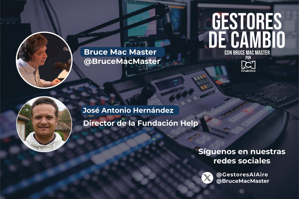 🔥 ¿Y si te dijéramos que una fundación colombiana ha financiado matrículas sin intermediarios y solo con donaciones de personas comunes?  
📻Este lunes festivo, conoce la historia de la Fundación Help en #GestoresDeCambio por <a href="/RCNRadio/">RCN Radio</a> con <a href="/BruceMacMaster/">Bruce Mac Master</a>. 📻🎙️