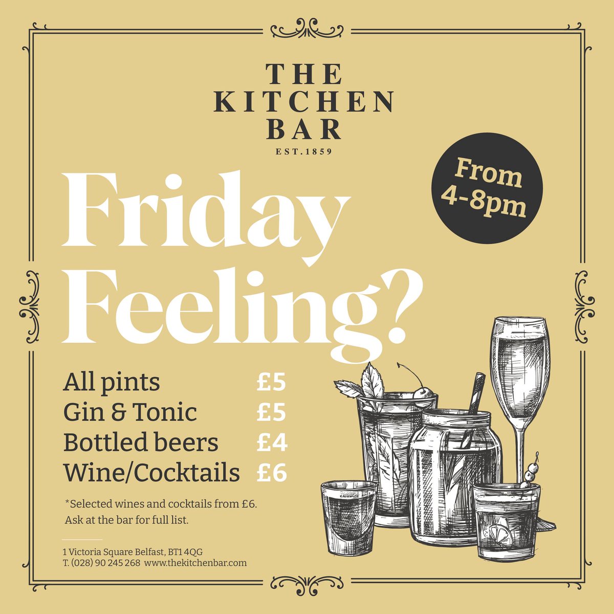 T - 10 minutes....
Head on over to The Kitchen Bar if you've got that Friday Feeling!

📍The Kitchen Bar, Upper Ground