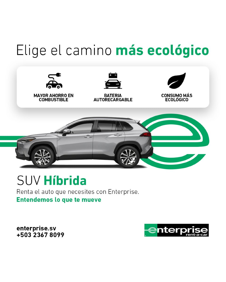 Con el Toyota Corolla Cross Híbrida, tu día a día se llena de eficiencia y estilo. 🚙💨 

Disfruta de la comodidad de un viaje eco-amigable sin renunciar al rendimiento. 🌱✨ 

Visítanos en nuestras sucursales:
🟢 San Salvador, Sunset Plaza
🟢 San Salvador, Zona Rosa
🟢 San