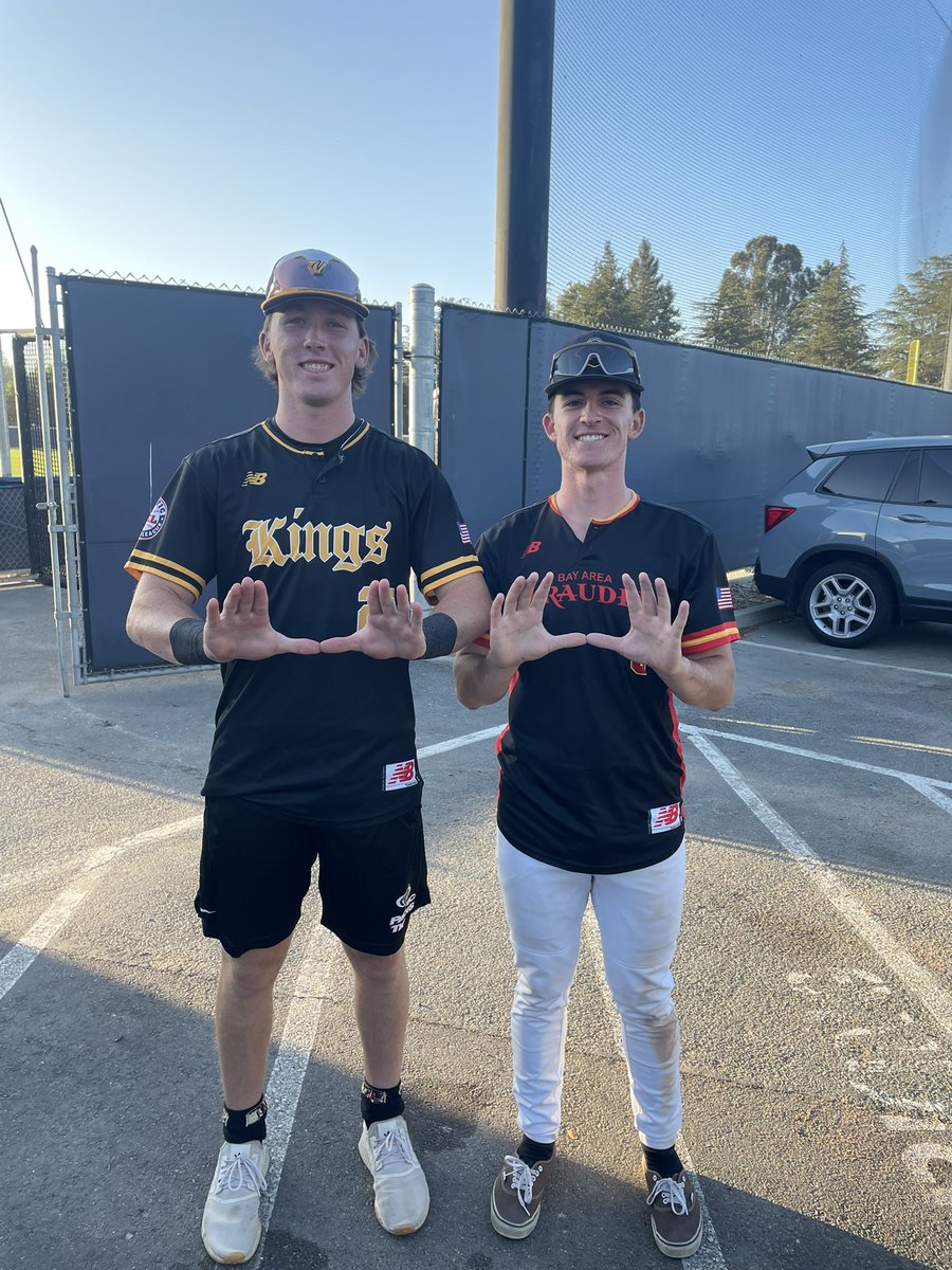 One of the best things. Couple of my <a href="/NorCalU1/">NorCalU</a> ‘25 guys playing each other in a summer collegiate league. They’ll ALWAYS be teammates. Even as opponents. Peyton Richards and Connor Stephens are both young men of high character, absolute dawg players. Both were anchors for us.