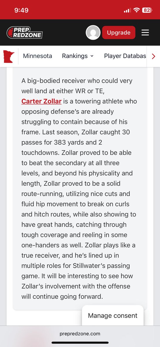 Thank you <a href="/stnlowell/">Austin Lowell</a> for the write up. <a href="/OJW_Scouting/">PrepRedzone Oliver</a> <a href="/PrepRedzoneMN/">Prep Redzone Minnesota</a>