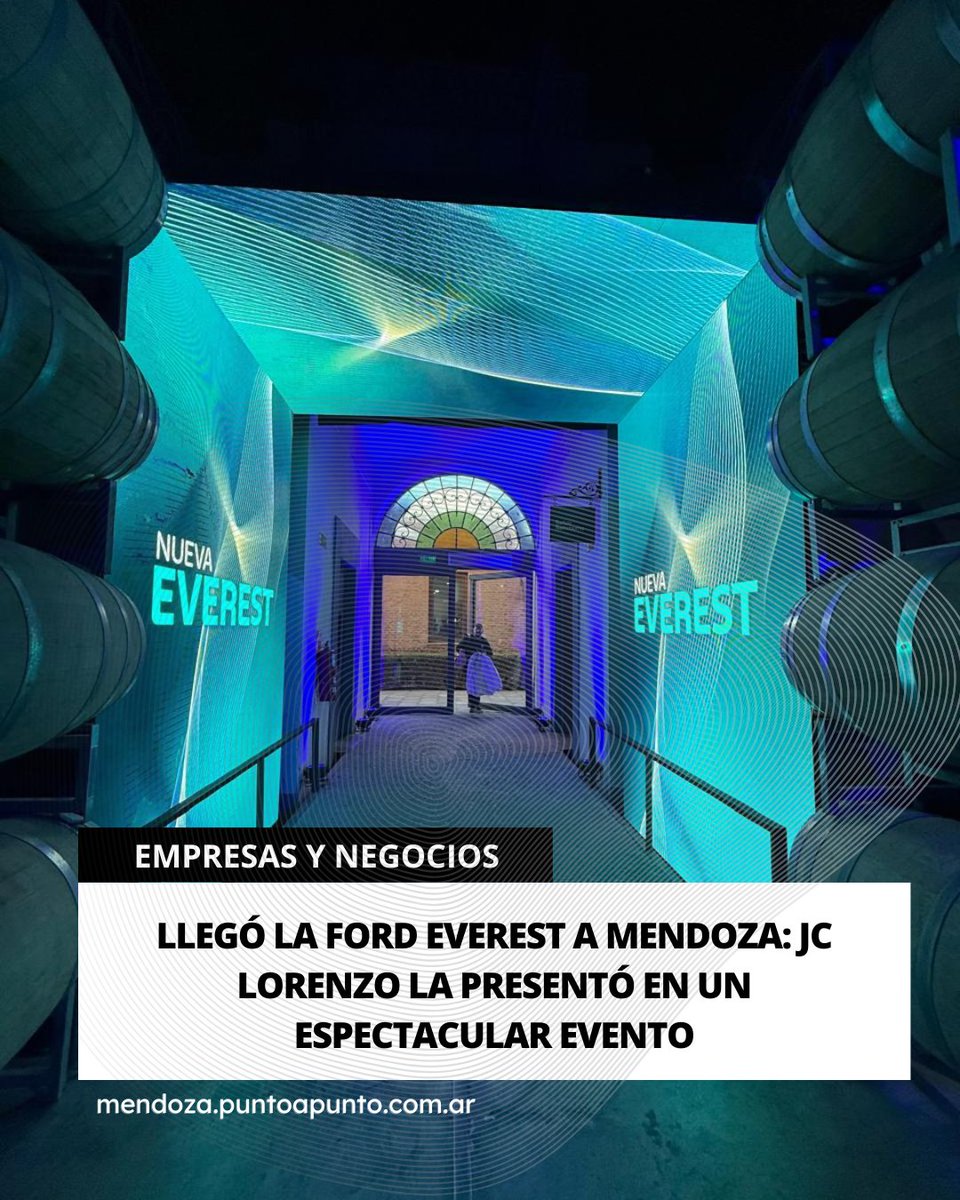 La expectativa era alta y la respuesta no defraudó. La nueva Ford Everest hizo su gran debut en Mendoza de la mano de Grupo Lorenzo, en un evento de lanzamiento que combinó sofisticación y espectáculo en el inmejorable marco de Bodega Los Toneles.

mendoza.puntoapunto.com.ar/llego-la-ford-…