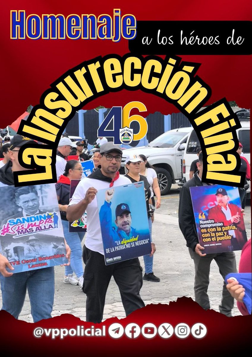 #Nicaragua 

Vamos encaminados a la celebración de nuestra gran Victoria, la Victoria del pueblo 🔴⚫️

Recordando siempre a nuestros Héroes y Mártires 🕊

#JuntoALaComunidad