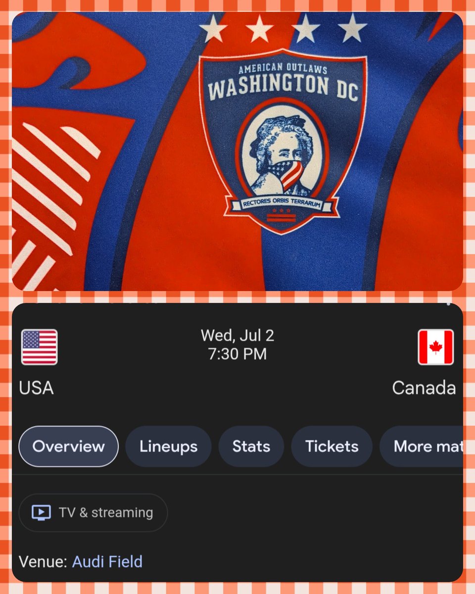 UnrealTravis (@unrealtravis) on Twitter photo Next week US Women's National Team takes on Canada here in the great city of Washington, DC <a href="/AudiField/">Audi Field</a> A nice mid week game with great people, and even better soccer. Put on your favorite jerseys and come down and join! <a href="/AO_DC/">American Outlaws D.C.</a> We will be <a href="/SolaceOutpost/">SolaceOutpost</a> I
In Navy Yard pre match Next week US Women's National Team takes on Canada here in the great city of Washington, DC <a href="/AudiField/">Audi Field</a> A nice mid week game with great people, and even better soccer. Put on your favorite jerseys and come down and join! <a href="/AO_DC/">American Outlaws D.C.</a> We will be <a href="/SolaceOutpost/">SolaceOutpost</a> I
In Navy Yard pre match