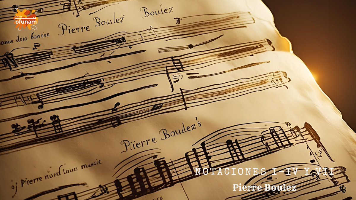 ¿Música o arquitectura sonora? Notaciones construye catedrales de notas que desafían la gravedad musical
Sylvain Gasançon con la #OFUNAM 
Junio 28-29 #SalaNezahualcóyotl #AmigosOFUNAM #BoulezRevelado #Notations #MúsicaDelFuturo 
Información completa en:
amigosofunam.org/programa