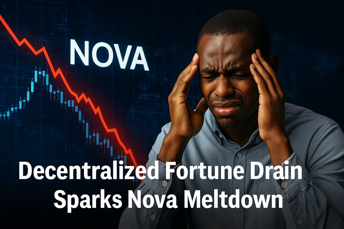 NigPost's tweet image. Nova Reserve promised freedom from banks.
Today, users across Africa found ₦0.00 in their wallets.
$680M gone. No audits. No founder. Just a phantom system.
Decentralization without trust is exposure. #NovaMeltdown #CryptoScam #DeFiCollapse