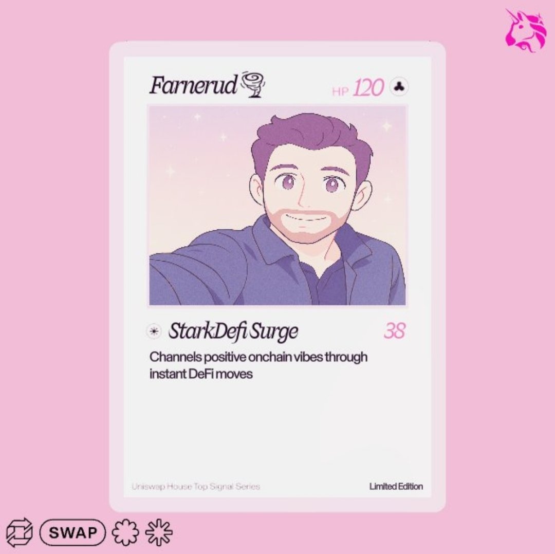 Just pulled a grail

Check out my <a href="/unichain/">Unichain</a>  <a href="/Uniswap/">Uniswap Labs 🦄</a> trading card 🦄

#Crypto #airdrop #uniswap #Unichain