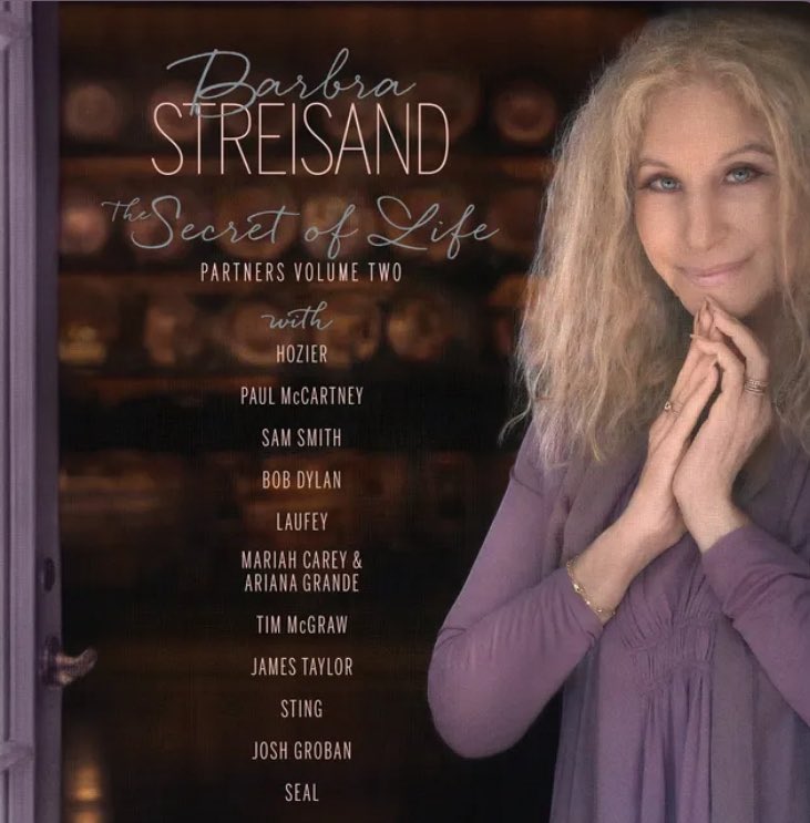 Barbra Streisand released her new album today, “The Secret of Life: Partners, Volume 2” featuring collaborations with Paul McCartney, Bob Dylan, and more