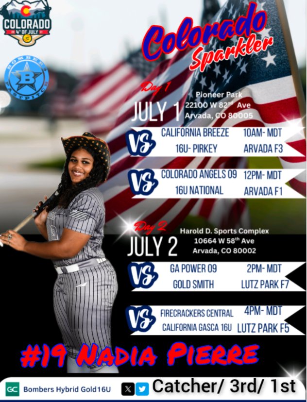Nadia Pierre (@nadiapierre2027) on Twitter photo Colorado here I come! Yippee! <a href="/caseydickson717/">Casey Dickson</a> <a href="/SoftballDown/">Down South Softball</a> <a href="/CoachVLB/">Vernon L. Bland</a> <a href="/BUMoore/">Glenn Moore</a> <a href="/BaylorSoftball/">Baylor Softball</a> <a href="/StMUsoftball/">St. Mary's Softball</a> <a href="/gatorjack72/">Girls In The Game</a> <a href="/Rw15Woodard/">Ricci Woodard</a> <a href="/ronnie_ladines/">Ronnie Ladines</a> <a href="/MeanGreenSB/">UNT Softball</a> <a href="/CoastRecruits/">Coast 2 Coast Recruits</a> <a href="/Ezzy15E/">Eric Cervantez</a> <a href="/pvamusoftball/">PVAMU Softball</a> <a href="/SM_Thunder33/">Joe Saenz</a> <a href="/D1ProScouts/">D1ProScouts</a> <a href="/SBRRetweets/">Softball Recruiting Reposts</a> @txbombershybrid <a href="/ExtraInningSB/">EXTRA INNING SOFTBALL</a> Colorado here I come! Yippee! <a href="/caseydickson717/">Casey Dickson</a> <a href="/SoftballDown/">Down South Softball</a> <a href="/CoachVLB/">Vernon L. Bland</a> <a href="/BUMoore/">Glenn Moore</a> <a href="/BaylorSoftball/">Baylor Softball</a> <a href="/StMUsoftball/">St. Mary's Softball</a> <a href="/gatorjack72/">Girls In The Game</a> <a href="/Rw15Woodard/">Ricci Woodard</a> <a href="/ronnie_ladines/">Ronnie Ladines</a> <a href="/MeanGreenSB/">UNT Softball</a> <a href="/CoastRecruits/">Coast 2 Coast Recruits</a> <a href="/Ezzy15E/">Eric Cervantez</a> <a href="/pvamusoftball/">PVAMU Softball</a> <a href="/SM_Thunder33/">Joe Saenz</a> <a href="/D1ProScouts/">D1ProScouts</a> <a href="/SBRRetweets/">Softball Recruiting Reposts</a> @txbombershybrid <a href="/ExtraInningSB/">EXTRA INNING SOFTBALL</a>