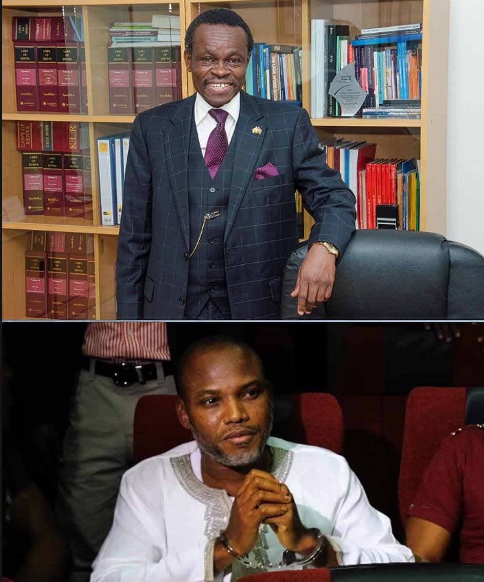 saynotore's tweet photo. According to Kenyan news ,
Barrister and Civil rights advocate,P.L.O Lumumba secures victory for Mazi Nnamdi Kanu in Kenyan High Court, as Judge declares Abducti0n and Renditi0n of Biafran Leader Illegal, Fines Kenyan Government 10 million Shillings  approximately N120million. https://t.co/x8BmFCm7xd