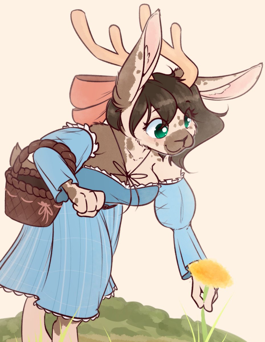 Cottagecore jackalope bringing summer vibes