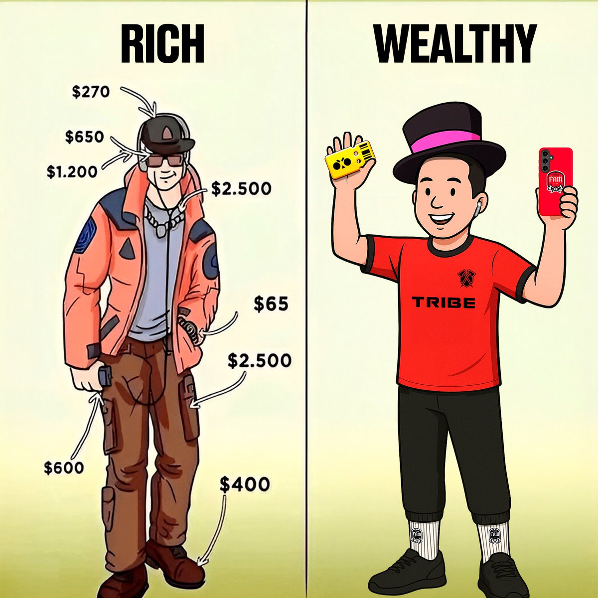 TribeGaming's tweet photo. All that glitters is not gold. ✨

Join the Tribe Fam Club and tap into true wealth. https://t.co/G0nWNQCZos