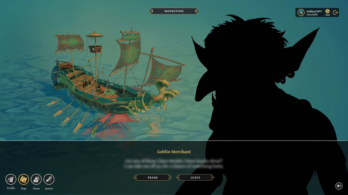 Moonstone scouts have intel the goblin ship will be docking for trade soon...