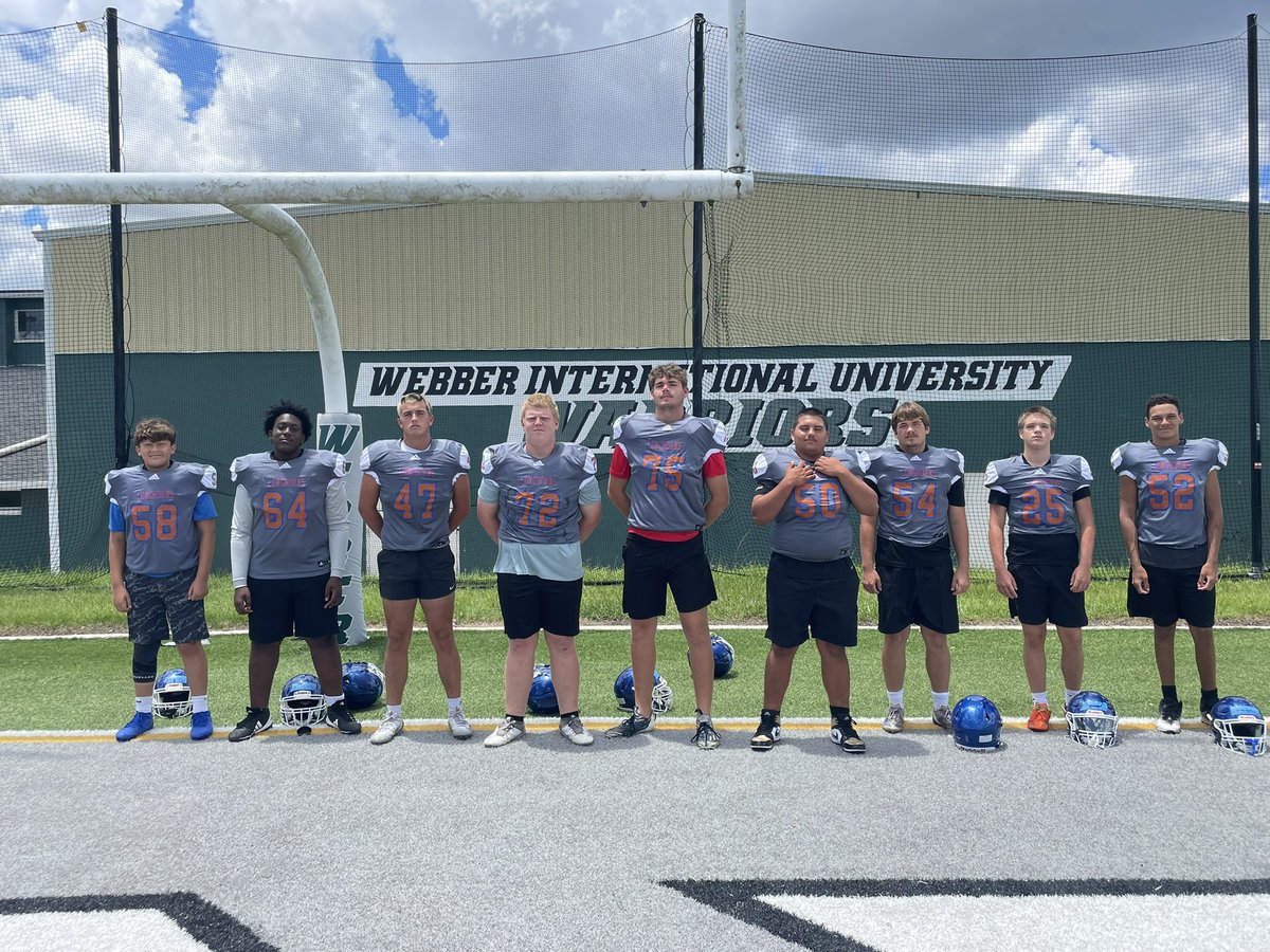 Our OL and DL started with a mega camp at poinciana then Big Man Challenges at the Villages and wrapped up a busy few weeks at Down and Dirty camp! The big fellas have been putting in that work all summer long! #HookEm 🤘