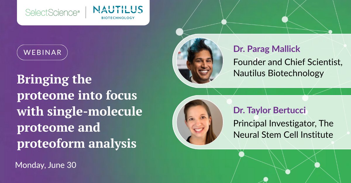 Join Dr. Taylor Bertucci to hear how the Nautilus Proteome Analysis Platform quantified hundreds of distinct tau proteoforms across neurodegenerative disease models and is accelerating tau pathology research.

Register now: eu1.hubs.ly/H0llGxY0