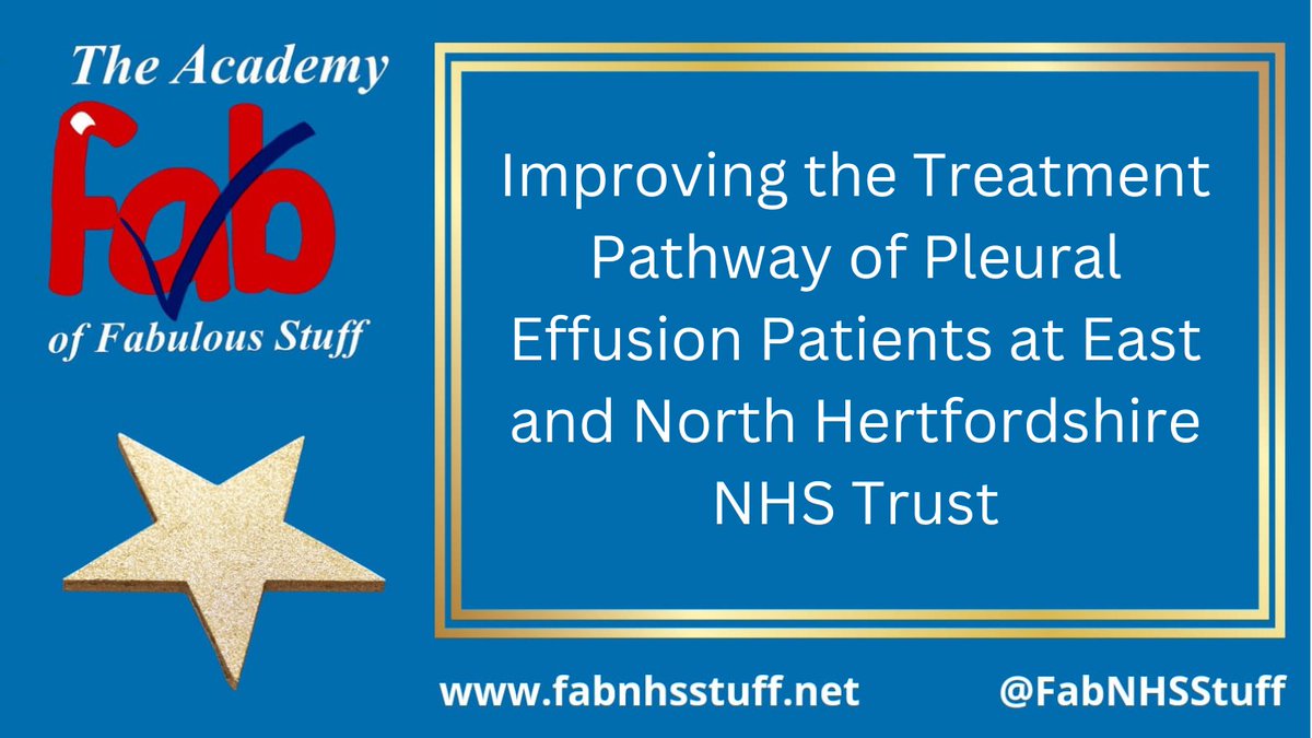 AcademyOfFabStuff (@fabnhsstuff) on Twitter photo Improving the treatment pathway for pleural effusion patients at East and North Hertfordshire NHS Trust. Learn more about their innovative approach here:
ow.ly/lICN50PMmqU
<a href="/RoyLilley/">Roy Lilley π</a> <a href="/DaniG4_/">HelloMyNameIs Dani!</a> Improving the treatment pathway for pleural effusion patients at East and North Hertfordshire NHS Trust. Learn more about their innovative approach here:
ow.ly/lICN50PMmqU
<a href="/RoyLilley/">Roy Lilley π</a> <a href="/DaniG4_/">HelloMyNameIs Dani!</a>