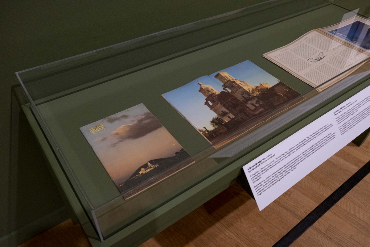 OKCMOA's tweet photo. 🏜️ Today we’re highlighting some of Ansel Adams’s commercial work and the archival materials associated with it, including the travel magazine “Arizona Highways.” 

Learn more in the exhibition “Discovering Ansel Adams.” Visit the link in bio for tickets today! https://t.co/1rCpvL1yty