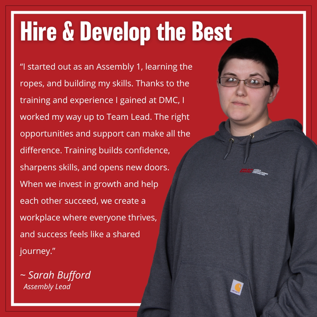 dmctools's tweet image. 🌟 Employee Spotlight 🌟 What started as a role in Assembly 1 became a path to leadership. Sarah is a prime example of how we hire and develop the best!
Here’s to creating a workplace where we lift each other up and grow together. 🚀
#dmctools #EmployeeSpotlight
