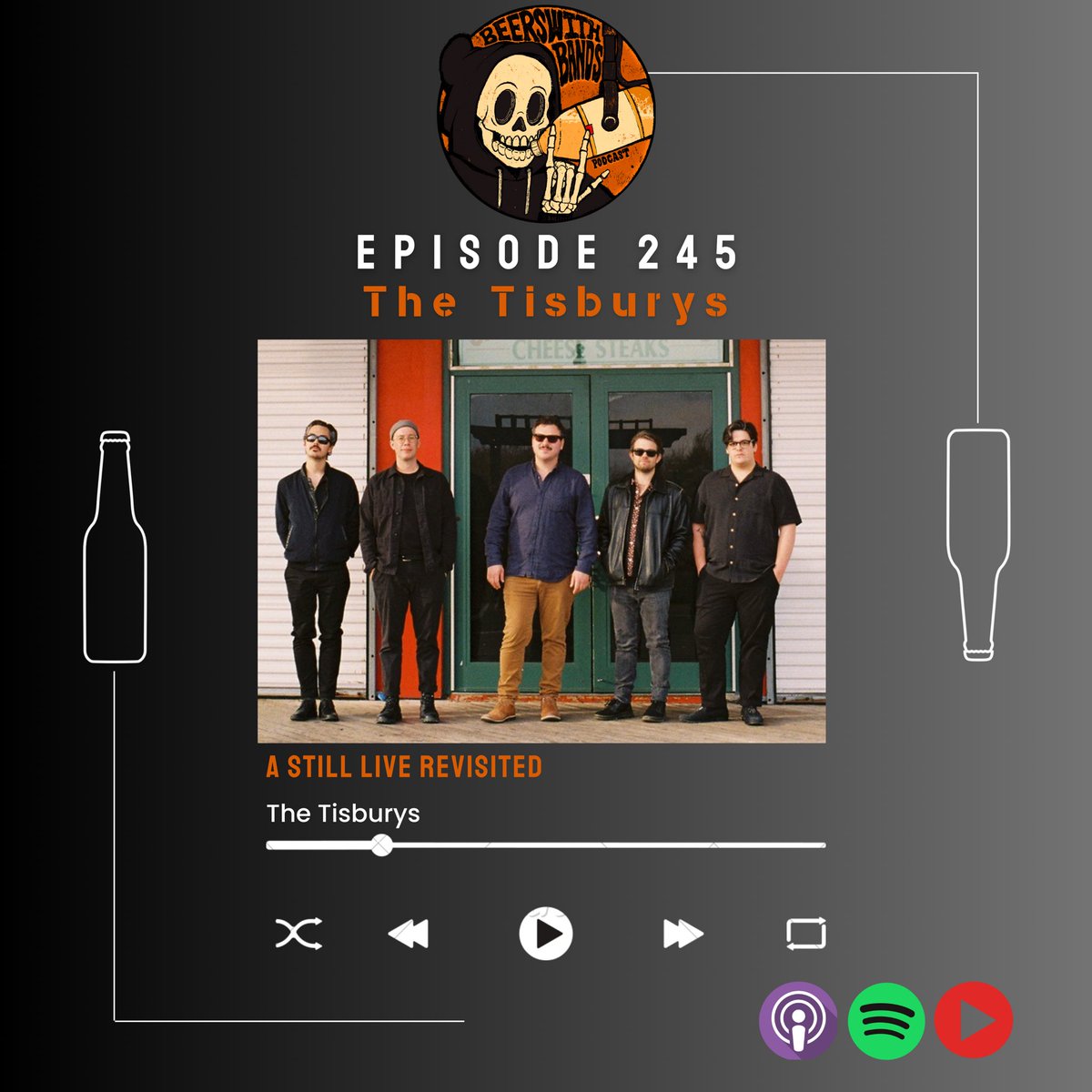 BeersWBandsPod's tweet image. On this episode I sit down with @the_tisburys. We start out talking about 10 years of the band, their latest LP &quot;A Still Life Revisited&quot;, and more!! Check it out!!!

Streaming: linktr.ee/BeersWithBands

YouTube: youtu.be/vhk4AClgLMI?si…