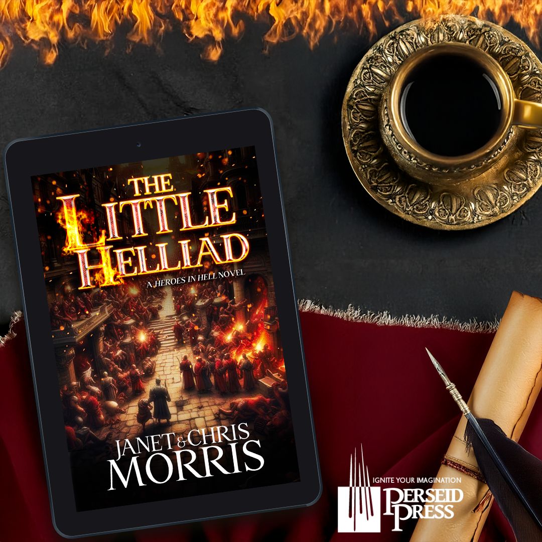 A storyteller only has to get it right once. If Homer gets it right, all hell will break loose. And that might be a good thing.
amzn.to/4c44AFl 
#PerseidPress #DarkFantasy #JanetMorris #GreekMythology #HellChronicles #AfterLife