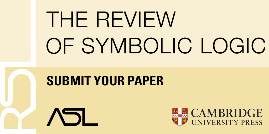 cambUP_maths's tweet image. Interested in submitting your article to Review of Symbolic Logic? Click here for more information. 
📚 cup.org/3T4hHQ8
#SymbolicLogic